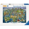 Ravensburger puzzle (slagalice) 5000pcs Ilustrovana Mapa sveta RA12001738