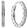 Pandora Srebrni uhani s kristali 290558CZ srebro 925/1000