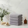 Central - Grey Grey Hand Towel Set (4 Pieces)