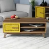 Hanah Home Klub sto Ayla, 105x38.2x60 cm, Smeđe-žuti