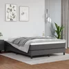 Okvir za krevet s oprugom sivi 140x200 cm od umjetne kože