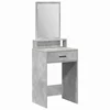 Vidaxl Toaletna mizica Betonsko siva 50 x 41 x 140 cm Konstruiran les