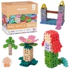 MARIOINEX Marioinex Mini Waffle Pastelni komplet gradbenih kock, mehke kocke za otroke, varne – 200 kosov