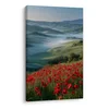 Slika rdeči maki v pokrajini - 80x120