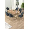 Hanah Home Set Trpezarijski sto i 6 stolica Lai, Antracit