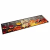 Vidaxl Kuhinjska preproga pralna jesen 60x300 cm žamet
