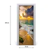 tulup.si Samolepilni tapete na vratih Sunset morje 75x205 cm