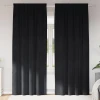 Zavjese za zamračivanje 2 pcs Crna 140 x 225 cm Baršun