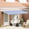 Okvir tende Plava i bijela 350 x 200 cm Poliester s PU premazom