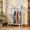Yicainianhua Pokretni stalak za skejtbord i sportsku opremu, 80×25×104 cm, Bela