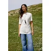 Trendyol Modest Ženska majica Tctss26Rt00004, Krem