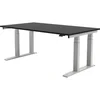 Mizno podnožje Worktec, 4 stebri, elek. nasta. širina 2000 mm, beli aluminij
