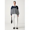 TOMMY HILFIGER Majica  mornarska / bela