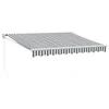 Vidaxl Zložljiva tenda antracit in bela 3x2,5 m blago in aluminij