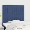 Vidaxl Vzglavje postelje modro 80x5x118/128 cm blago