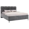 Boxxx OBLAZINJENA POSTELJA 140 cm x 200 cm , tekstil antracit