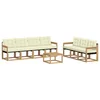 Set vanjskih sofa s jastukom 8 pcs Bijela i krem