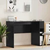 vidaXL Miza Črna Orehovina 109 x 50 x 78 cm Konstruiran les