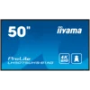 IIYAMA LFD LH5075UHS-B1AG 50 4K UHD VA 3840 x 2160 @60Hz 500 cd/m2 5000:1 9.5ms Android 11 OS, iiSignage2, FailOver, EShare landscape, portrait