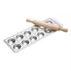 Mould for 12 large Ravioli, with rolling pin - Imperia
