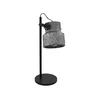 EGLO Stona lampa HILCOTT 1xE27 cink/crna 39857