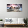 tulup.si Slika na akrilnem steklu Mountain west cliff pot 100x50 cm 4 obešalnika