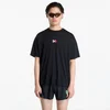 Majice District Vision Short Sleeve Boxy Training Tee Black Flame M