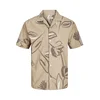 JACK & JONES Srajca Palma Resort bež / rjava / bela