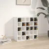 Vinski ormarić bijeli 56x25x56 cm masivno drvo bor
