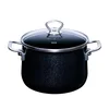 Riess Lonec s pokrovom Black Magic 20cm/4l/dva ročaja/emajl