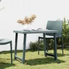 shumee vidaXL Kamping miza zelena 79x56x64 cm videz lesa PP