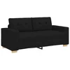 Vidaxl Dvosed črne barve 180x77x82 cm blago