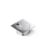 Rozetna za kablove 905Q 74x74 H=26, Metallizzato Hrom ( 608-034 )