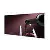 tulup.si Slika na steklu Maroon belo vino 100x50 cm 2 obešalnika