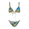 Shiwi Bikini modra/temno rumena/zelena/korala