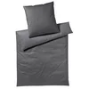 Joop! OBOJESTRANSKA POSTELJNINA Herringbone 200/200 cm mako saten antracit