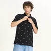 Cropp - Polo majica s printom - CRNO