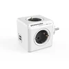 ALLOCACOC PowerCube Original USB 4xSchuko + dual USB - 1202GY/DEOUPC 4, Bela/siva