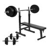 Gorilla Sports Podesiva benč klupa sa stalkom i setom tegova (70 kg) ( 100420-00006-0046 )