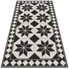 Decormat Zunanja preproga Črno -bele zvezde 60x90 cm