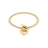 TOMMY HILFIGER Zapestnica TOGGLE HEART mornarska/svetlo modra/zlata/krvavo rdeča