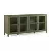 Zelena vitrina iz masivnega bora 186x80x40 cm Alessandra – Marckeric
