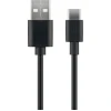 MicroConnet Kabel USB C-A 2.0, 1m črn