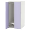 SMASTAD / PLATSA Garderober, bela/lila, 60x57x123 cm