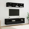 TV zidne jedinice s LED-om 5 pcs Crni hrast 80 x 30 x 40 cm