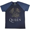 Queen Crest Raglan Navy Blue & Denim Blue M Majica