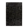 Kayoom RAVNO TKANA PREPROGA Bijou 125 Schwarz / Gold   160/230 cm   črna, zlate barve