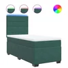 vidaXL vidaXL Box spring postelja z vzmetnico temno zelen 90x190 cm žamet, (21305389)