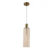 Luster na sajli PIEGA 1xE14/40W/230V mesing/zadimljeno bež
