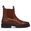 Gležnjarji Chelsea Tommy Hilfiger Th Monogram Leather Chelsea Boot FW0FW09562 Rjava